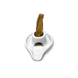 Shreyshti Ceramic Stick holder for Palo Santo, Cedarwood, White Sage etc. approx. 5"
